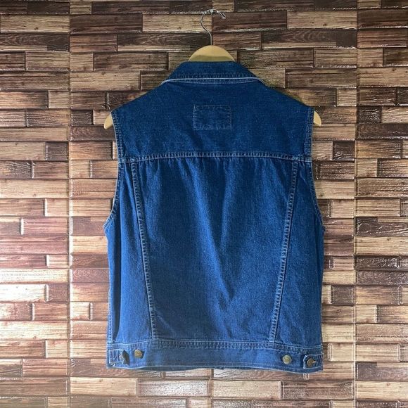 Vintage Women’s Medium Stone Washed Marithe & Francois Girbraud Denim Vest - Picture 2 of 9